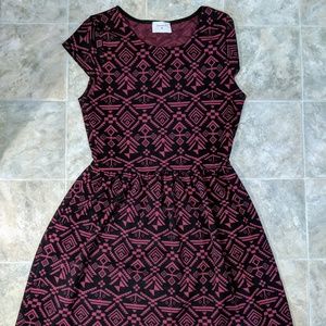 Everly Dress Red & Black. Size Large – Pretty